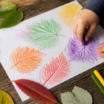 leaf rubbing art ideas