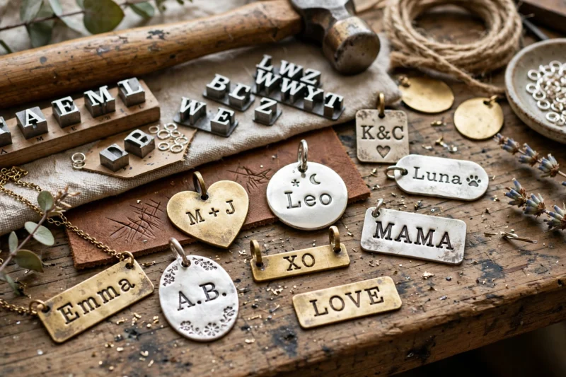 hand stamped jewelry