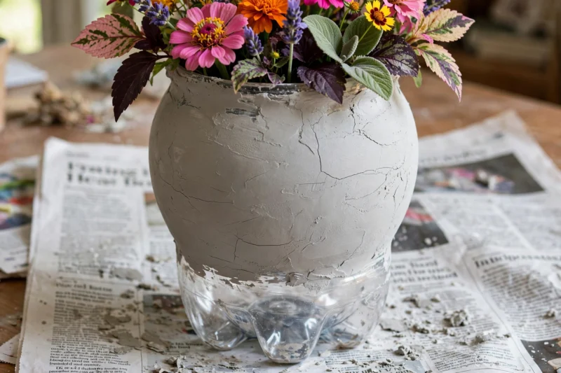 joint compound vase flowers