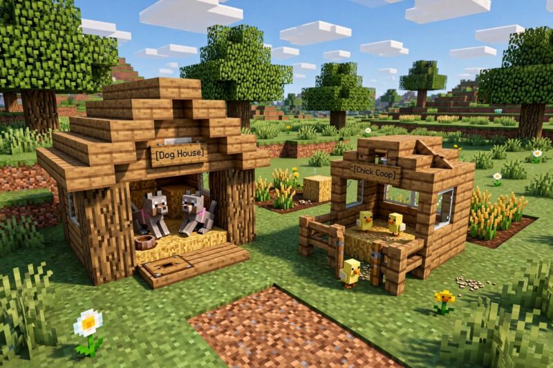 minecraft cozy homestead
