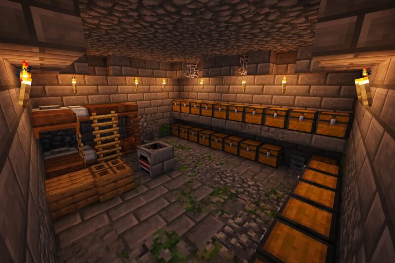 minecraft crafting table room