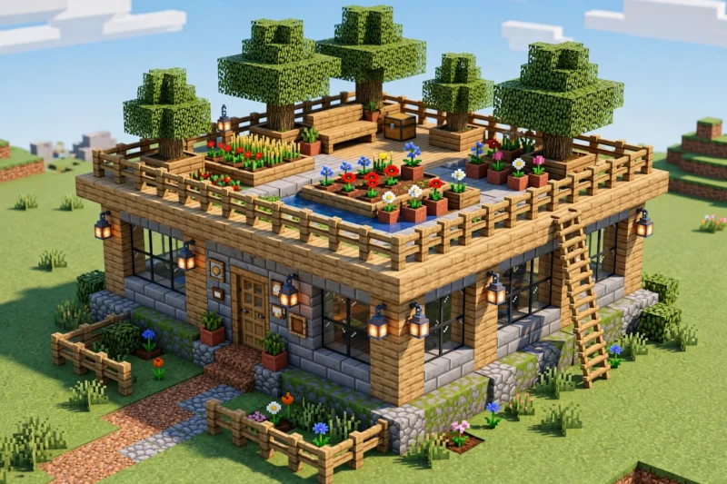 minecraft_rooftop_garden minecraft rooftop garden