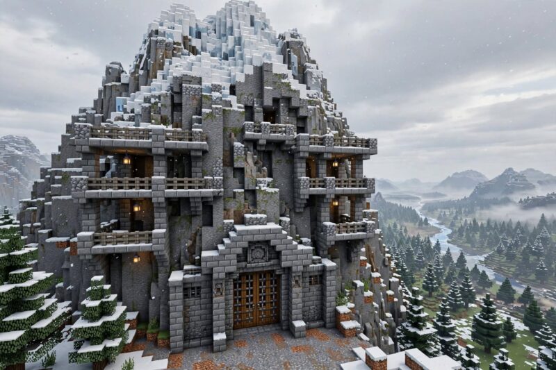 minecraft snow fortress