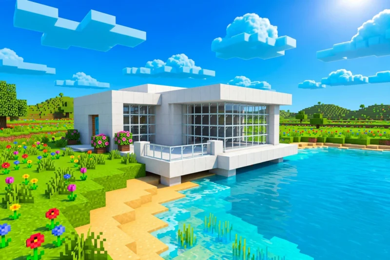 minecraft_villa_shoreline minecraft villa shoreline
