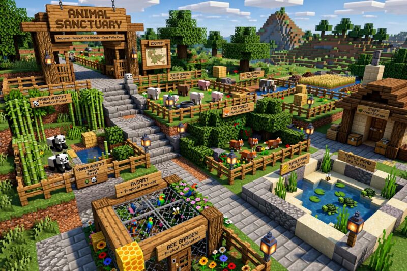 minecraft_zoo_sanctuary minecraft zoo sanctuary
