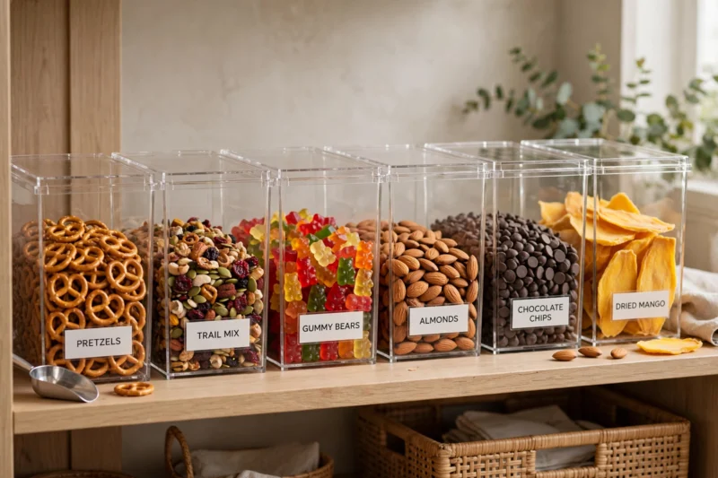 pantry acrylic bins