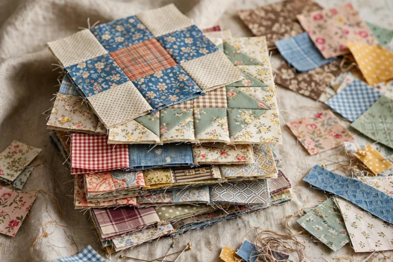 quilt blocks stack