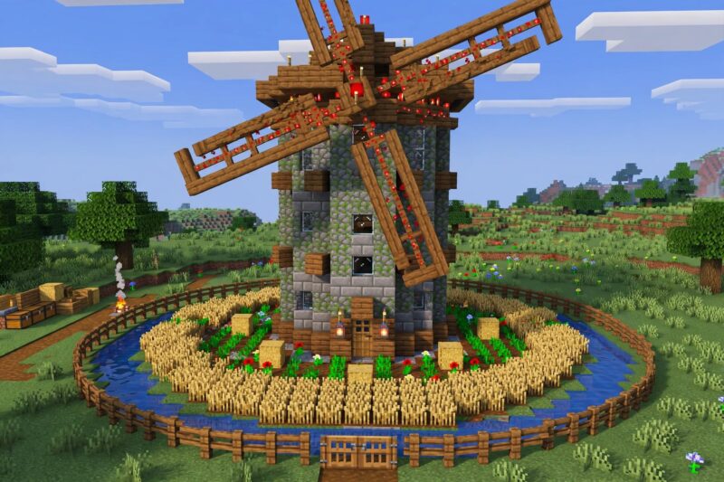 round_tower_windmill_farm round tower windmill farm