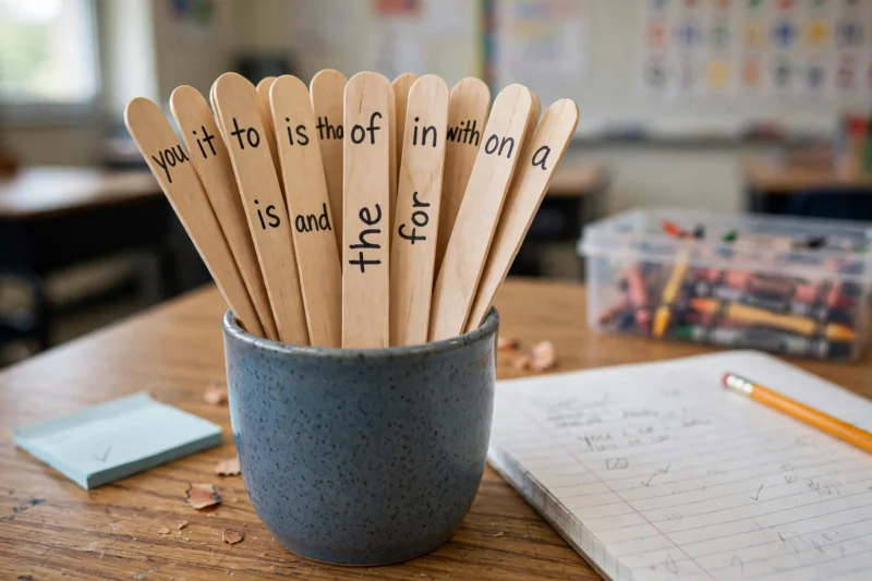 sight words popsicle sticks