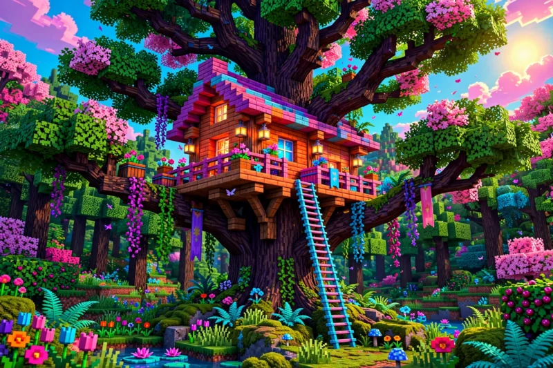 vibrant_treehouse_platform vibrant treehouse platform