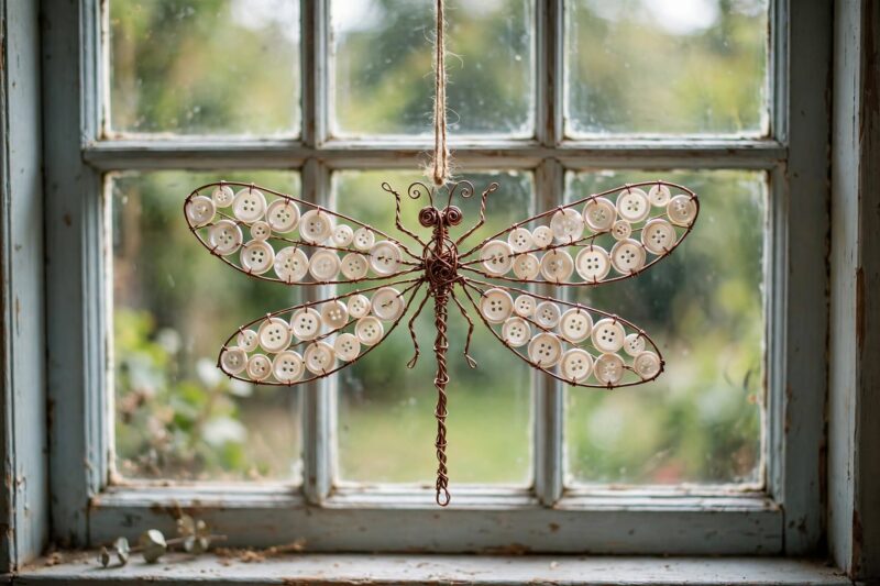 wire dragonfly window