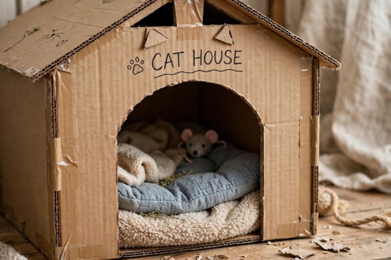 cardboard_cat_house cardboard cat house