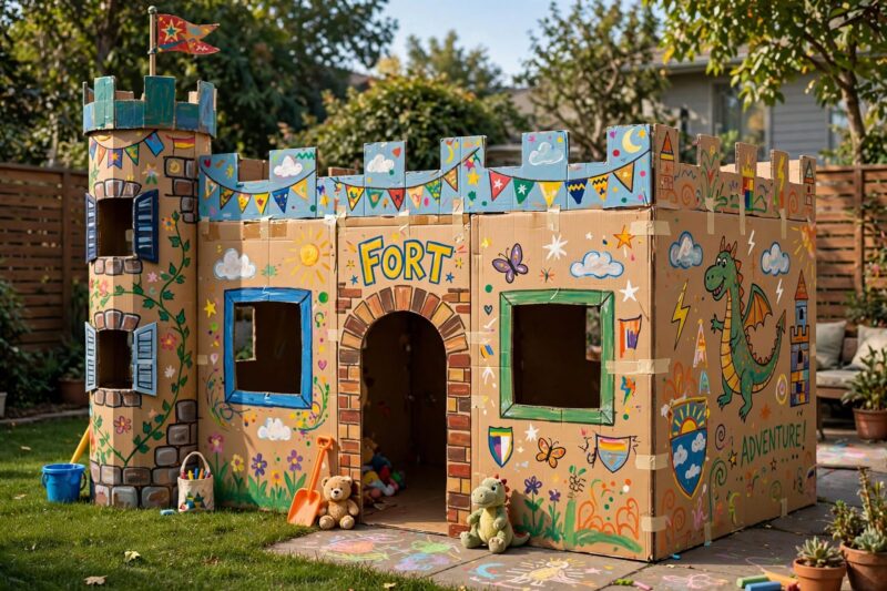 cardboard_play_fort cardboard play fort