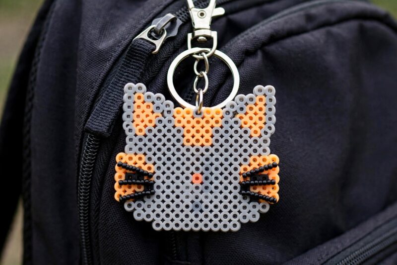 cat keychain whiskers