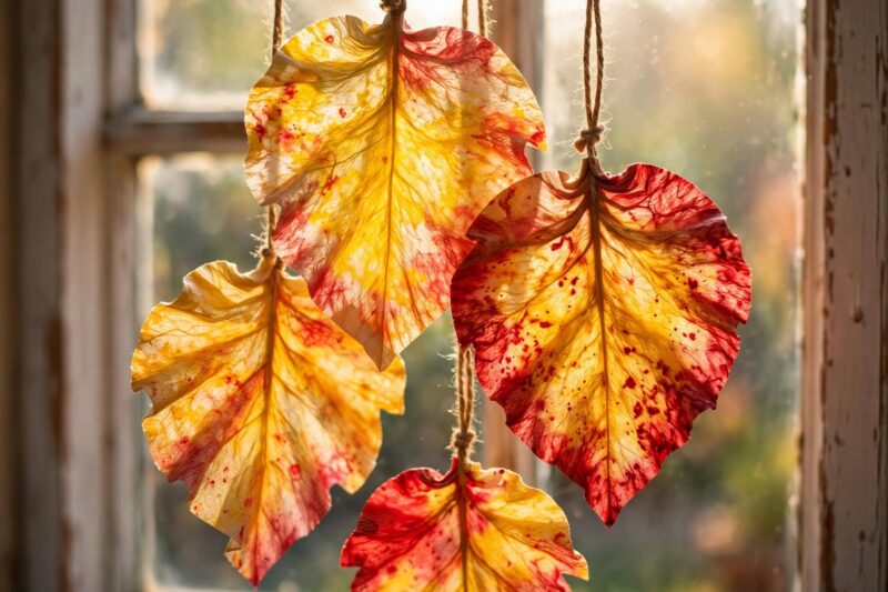 coffee filter suncatchers