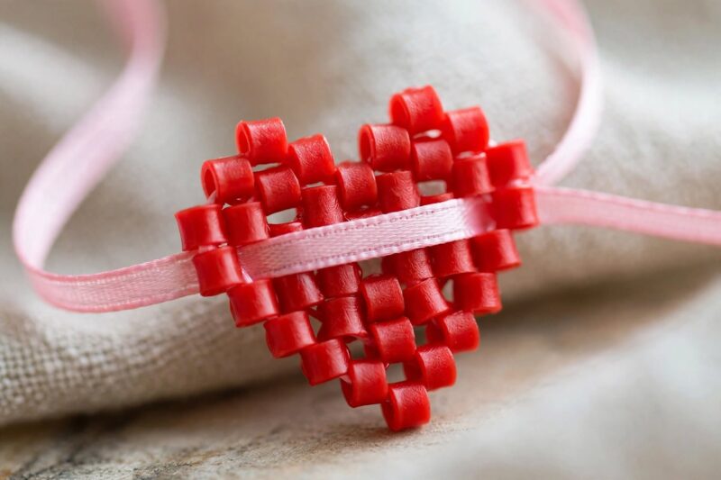 perler_bead_heart_ribbon perler bead heart ribbon