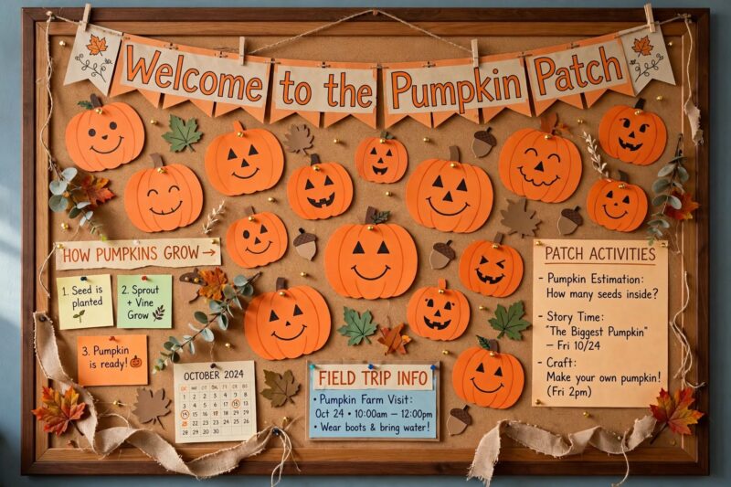 pumpkin patch bulletin board