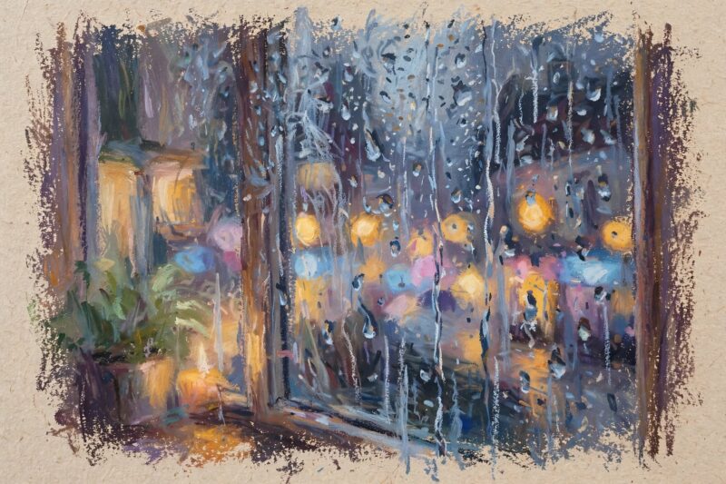 rainy_window_reflection rainy window reflection