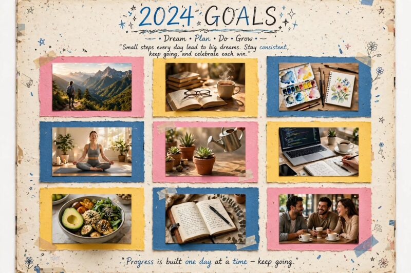 scrapbook goals grid