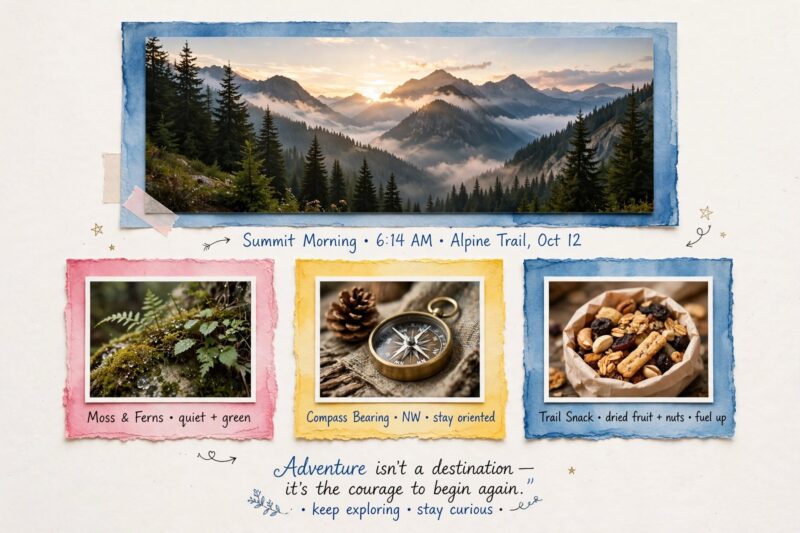 scrapbook mountain page