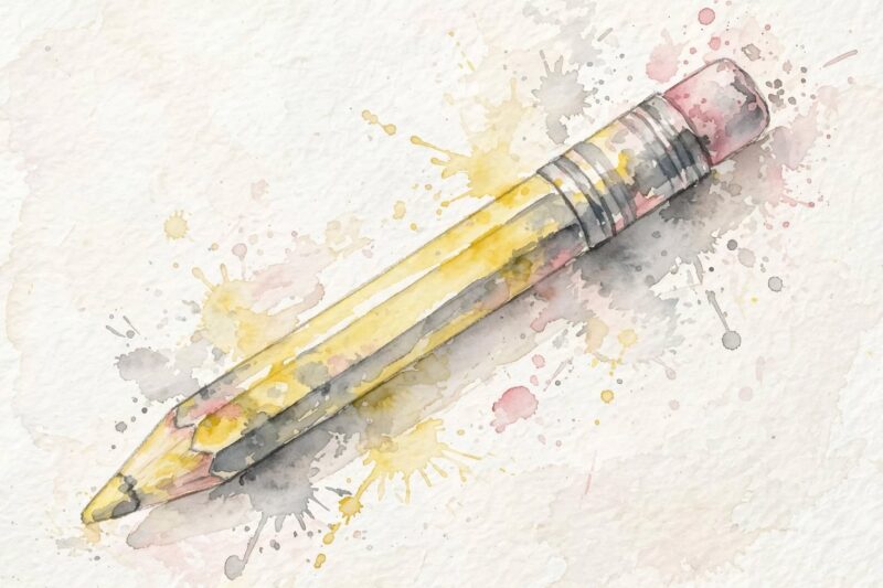 watercolor pencil eraser