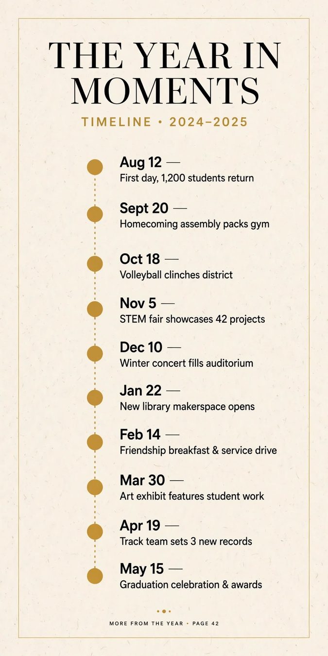 yearbook_timeline_sidebar_cream_mustard yearbook timeline sidebar cream mustard
